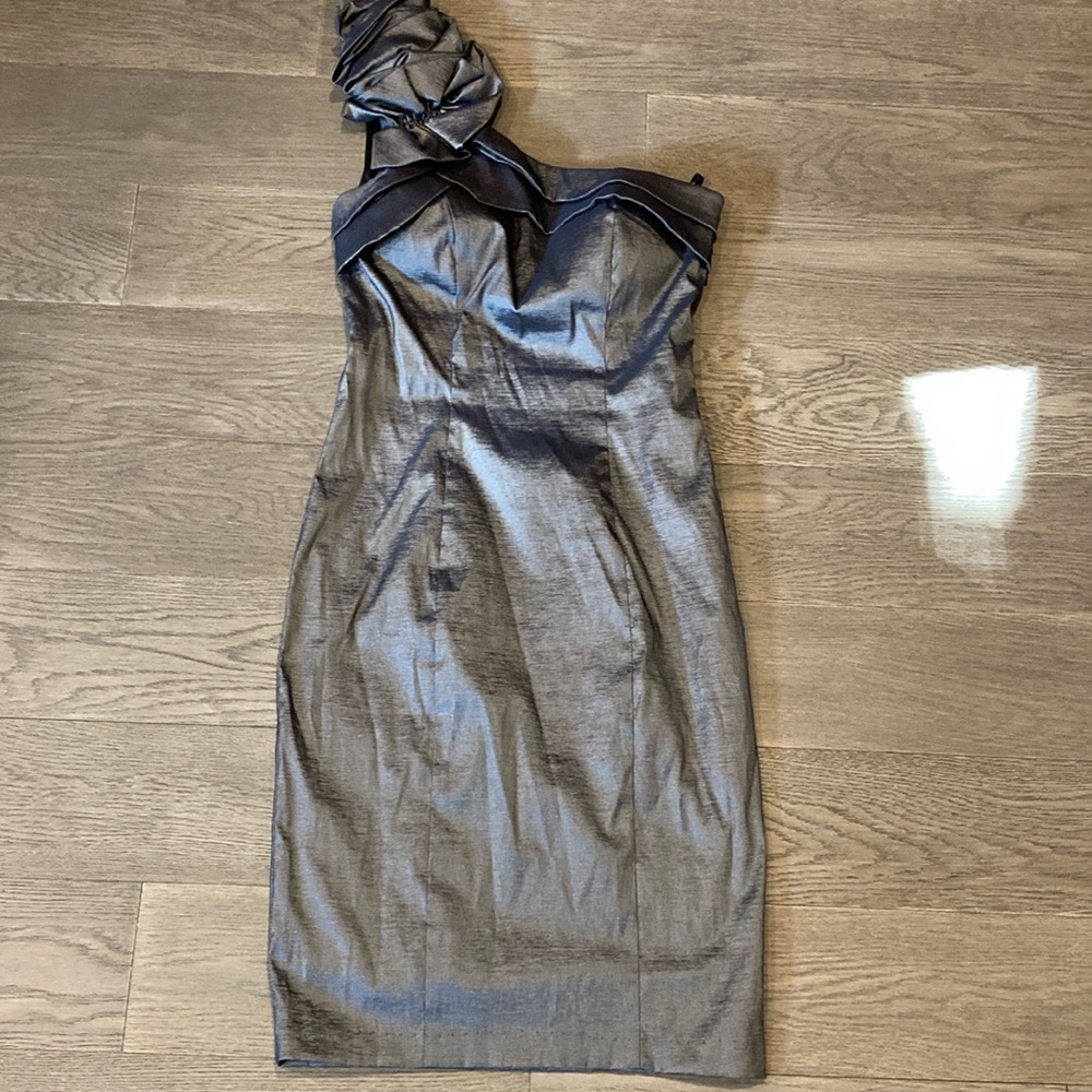 4 for $10 | Le Château Metalic Silver Dress